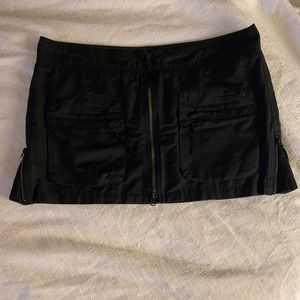 VINCE Black Sexy 7 Zipper Mini Skirt Size 12